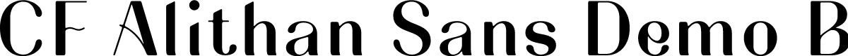 CF Alithan Sans Demo Bold