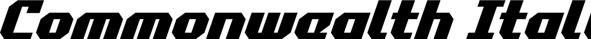 Commonwealth Italic