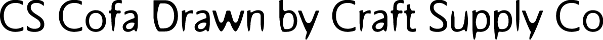 CSCofaDrawn-Regular Demo