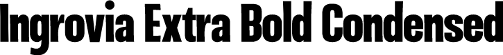 Ingrovia Extra Bold Condensed