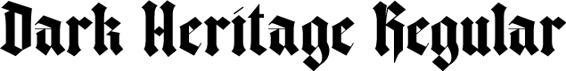 Dark Heritage Regular