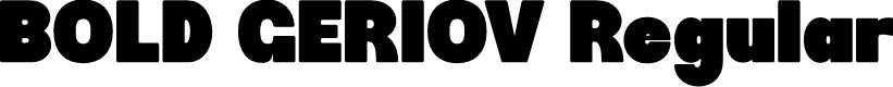 BOLD GERIOV Regular