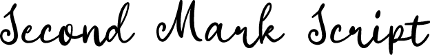Second Mark Script - Personal Use Regular
