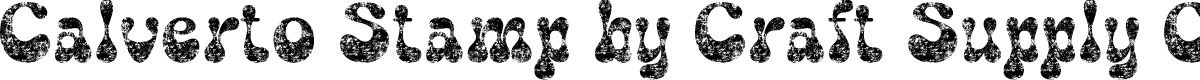 CalvertoStamp-Regular Demo