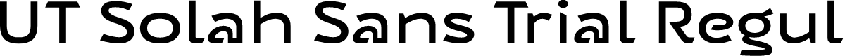 UT Solah Sans Trial Regular
