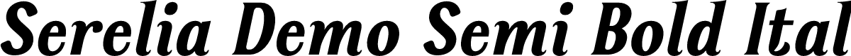 Serelia Demo Semi Bold Italic