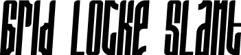 Grid Locke Slant
