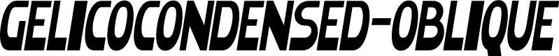 GelicoCondensed-Oblique