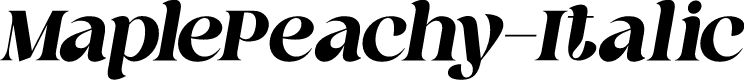 MaplePeachy-Italic