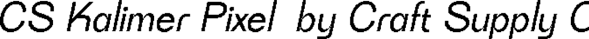 CSKalimerPixel-Regular Demo