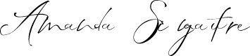 Amanda Signature Fancy Cursive  
