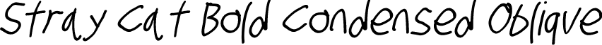 Stray Cat Bold Condensed Oblique