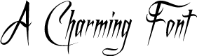 A Charming Font Italic