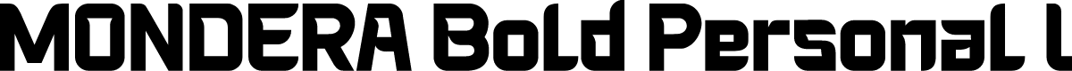 MONDERA Bold Personal Use