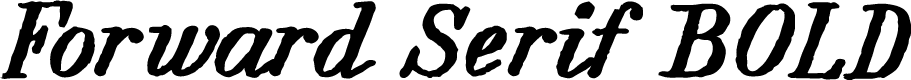 Forward Serif Bold PERSONAL Regular