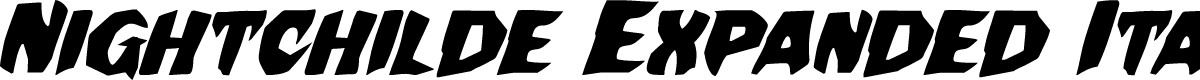 Nightchilde Expanded Italic