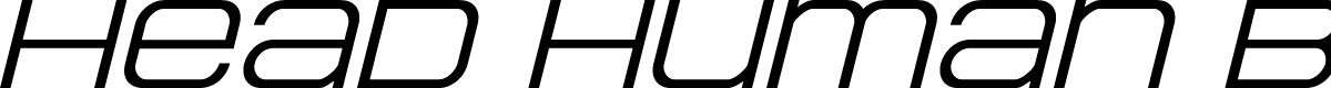 Head Human Bold ExpandedItal