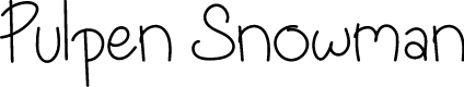 Pulpen Snowman