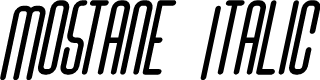 Mostane Italic