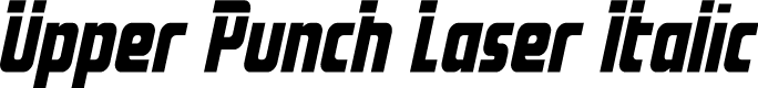Upper Punch Laser Italic