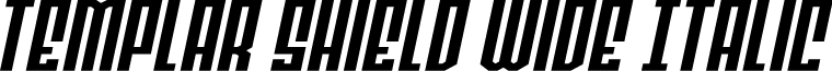 Templar Shield Wide Italic