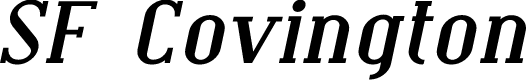 SF Covington Exp Bold Italic