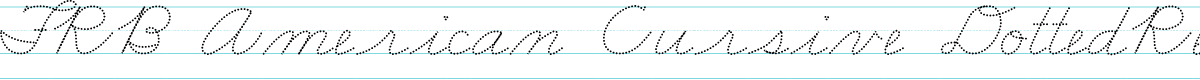 FRB American Cursive DottedRegular