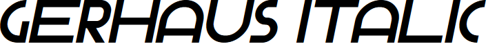 Gerhaus Italic
