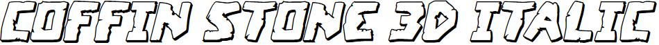 Coffin Stone 3D Italic