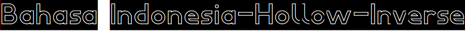 Bahasa Indonesia-Hollow-Inverse