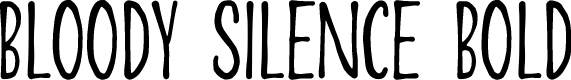 Bloody Silence Bold