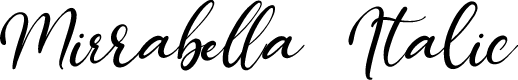 Mirrabella  Italic