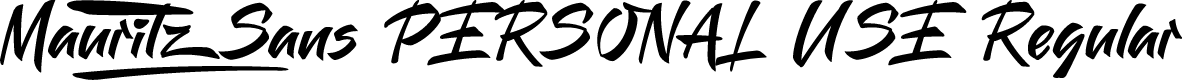 Mauritz Sans PERSONAL USE Regular