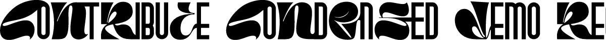 Contribute Condensed Demo Regular