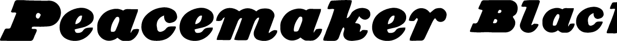 Peacemaker Black PERSONAL USE Italic