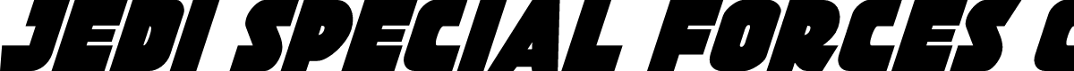 Jedi Special Forces Condensed Italic