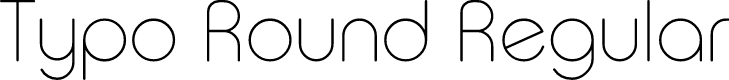 Typo Round Thin Demo