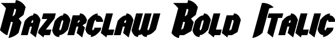 Razorclaw Bold Italic