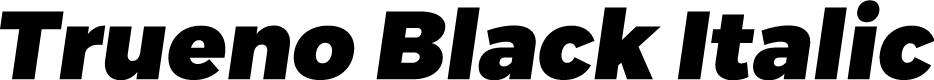 Trueno Black Italic