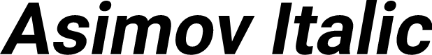 Asimov Italic