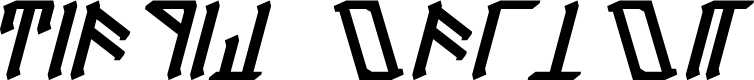 Dethek Italic