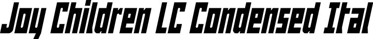 Joy Children LC Condensed Ital