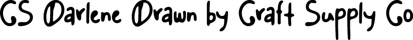 CSDarleneDrawn-Regular Demo