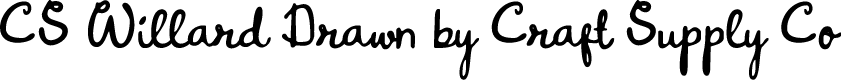 CSWillardDrawn-Regular Demo
