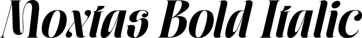 Moxtas Bold Italic