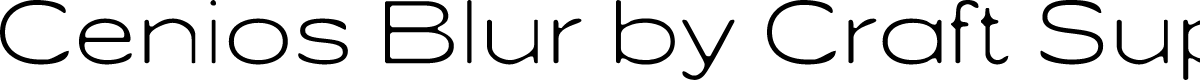 Cenios Blur Demo Regular