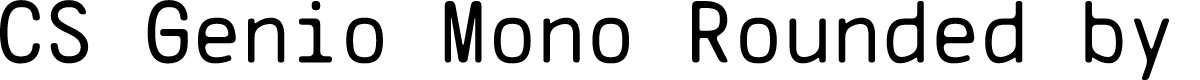 CS Genio Mono Rounded Regular Demo
