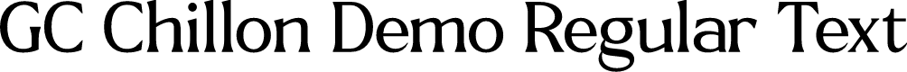 GC Chillon Demo Regular Text