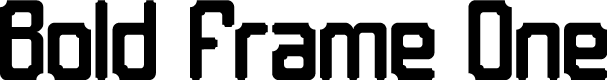 Bold Frame One