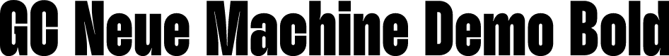 GC Neue Machine Demo Bold